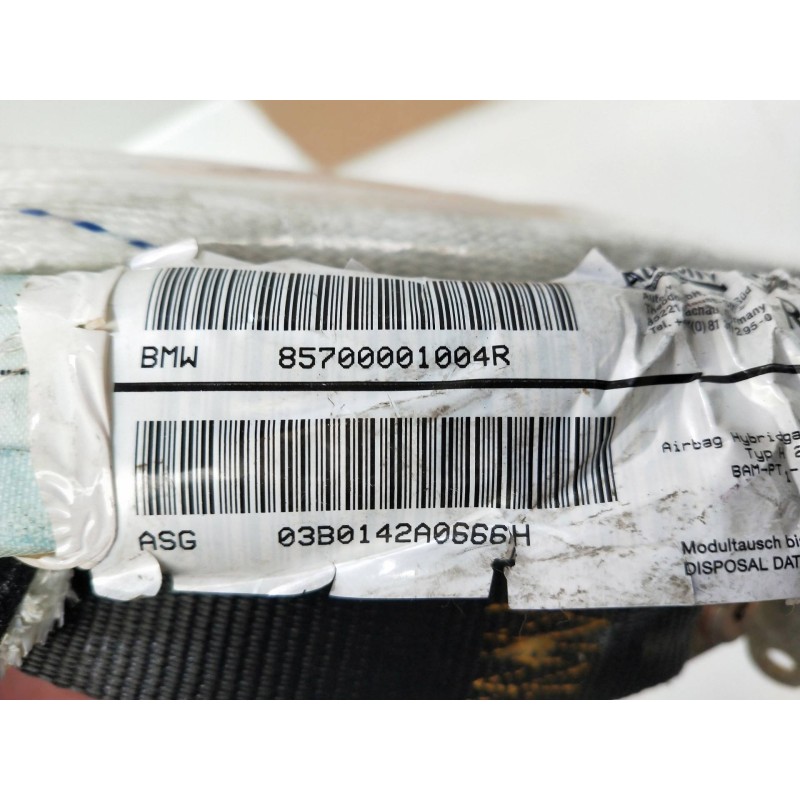 Recambio de airbag cortina delantero derecho para bmw serie 5 berlina (e39) 520i referencia OEM IAM 85700001004R 72127000010 