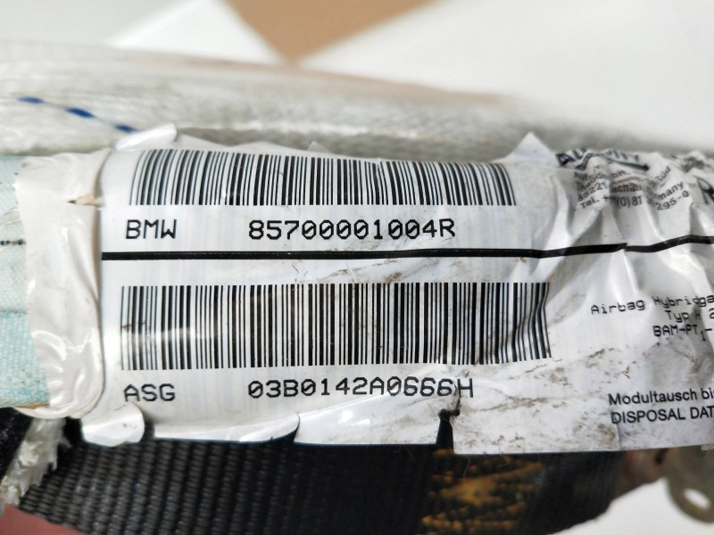 Recambio de airbag cortina delantero derecho para bmw serie 5 berlina (e39) 520i referencia OEM IAM 85700001004R 72127000010 