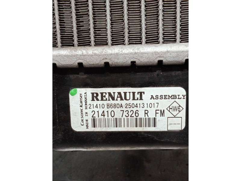 Recambio de radiador agua para dacia sandero podium referencia OEM IAM 214107326R  