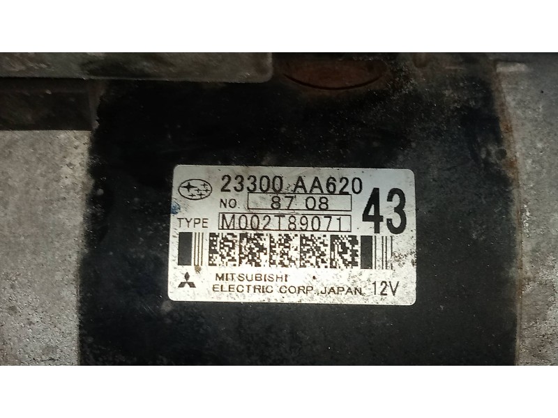 Recambio de motor arranque para subaru forester s12 xs classic referencia OEM IAM 23300AA620 M002T89071 