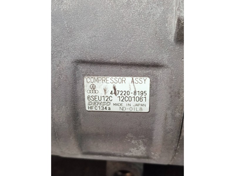 Recambio de compresor aire acondicionado para audi a2 (8z) referencia OEM IAM 4472208195   Recambio de compresor aire acondicionado para audi a2 (8z) referencia OEM IAM 4472208195