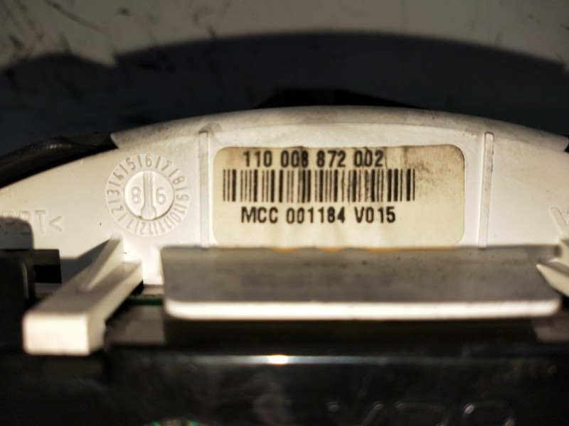 Recambio de cuadro instrumentos para smart coupe referencia OEM IAM 110008872002 001184V015 