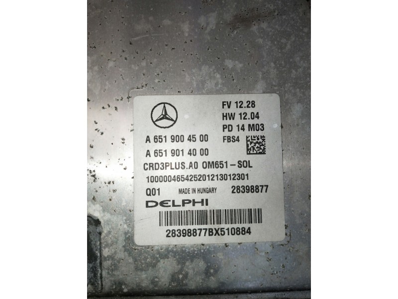 Recambio de centralita motor uce para mercedes clase c (w205) lim. referencia OEM IAM A6519004500 A6519014000 28398877