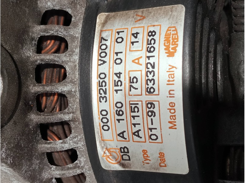 Recambio de alternador para smart coupe referencia OEM IAM 0003250V007 A1601540101 