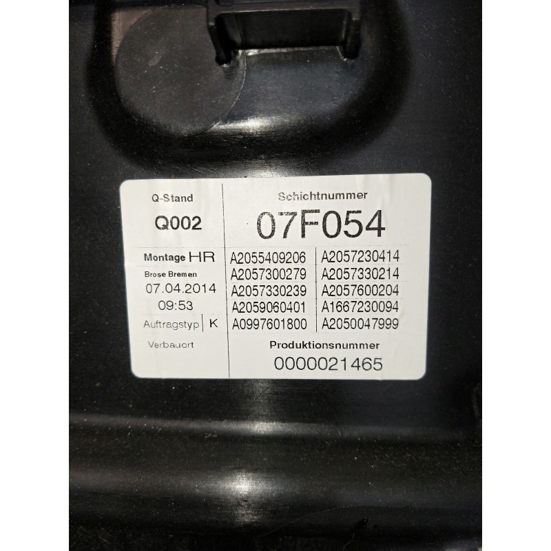 Recambio de elevalunas trasero derecho para mercedes clase c (w205) lim. referencia OEM IAM A2055409206 A2057300279 A2057230414 