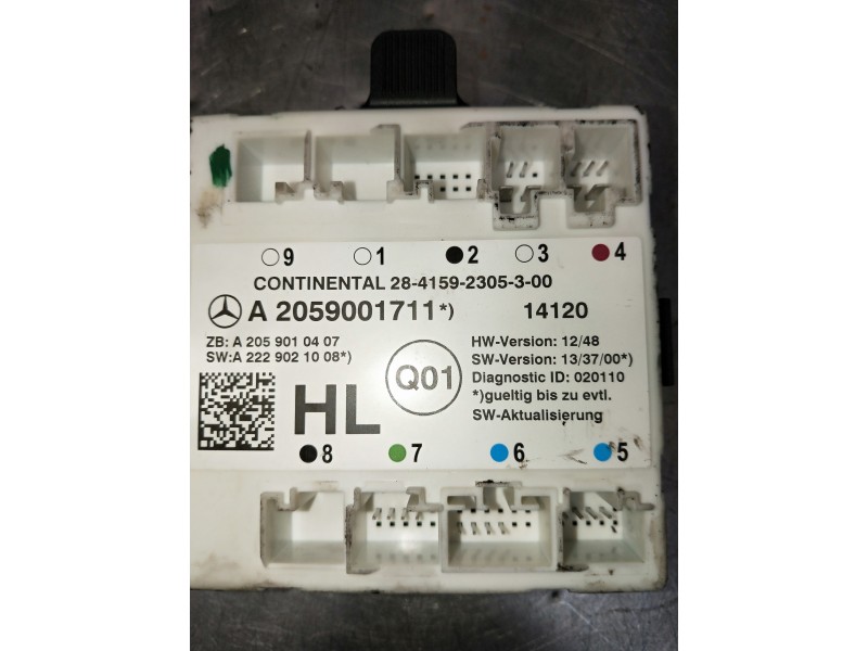 Recambio de modulo electronico para mercedes clase c (w205) lim. referencia OEM IAM A2059001711 A2059010407 A2229021008 28415923