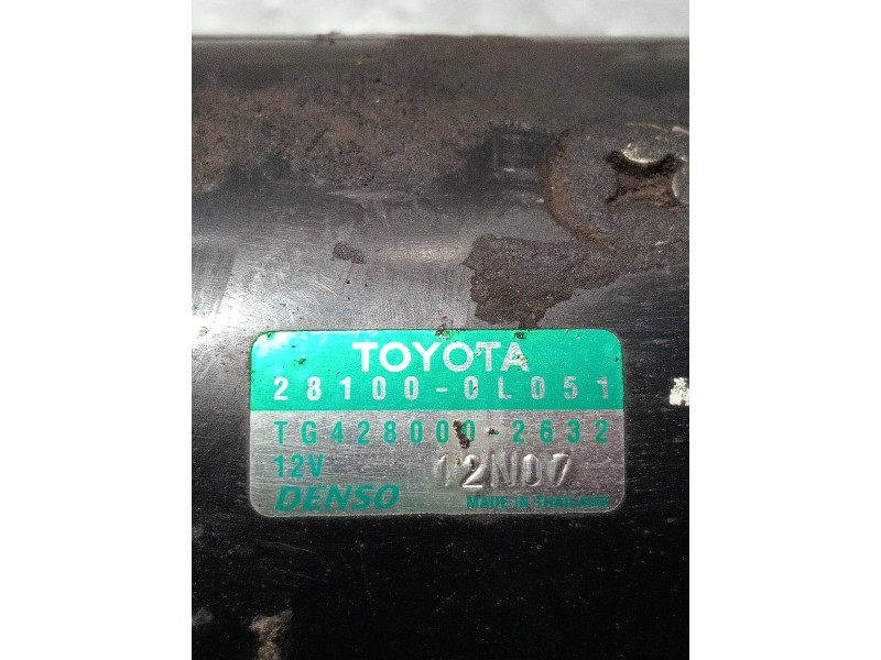 Recambio de motor arranque para toyota hilux (kun) referencia OEM IAM TG4280002632 281000L051 
