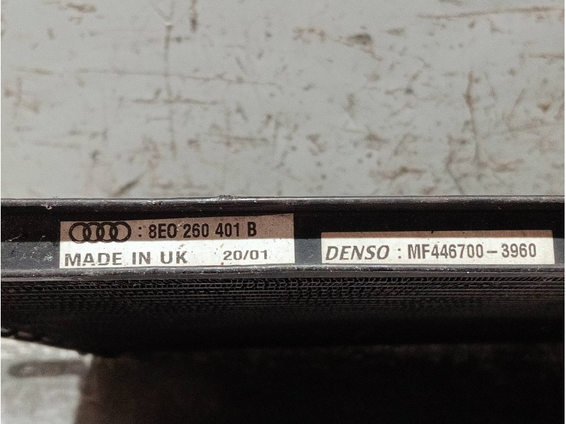 Recambio de condensador / radiador aire acondicionado para audi a4 berlina (8e) referencia OEM IAM 8E0260401B MF4467003960 
