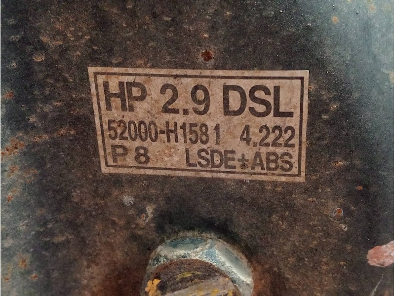 Recambio de puente trasero para hyundai terracan (hp) 2.9 crdi full referencia OEM IAM   