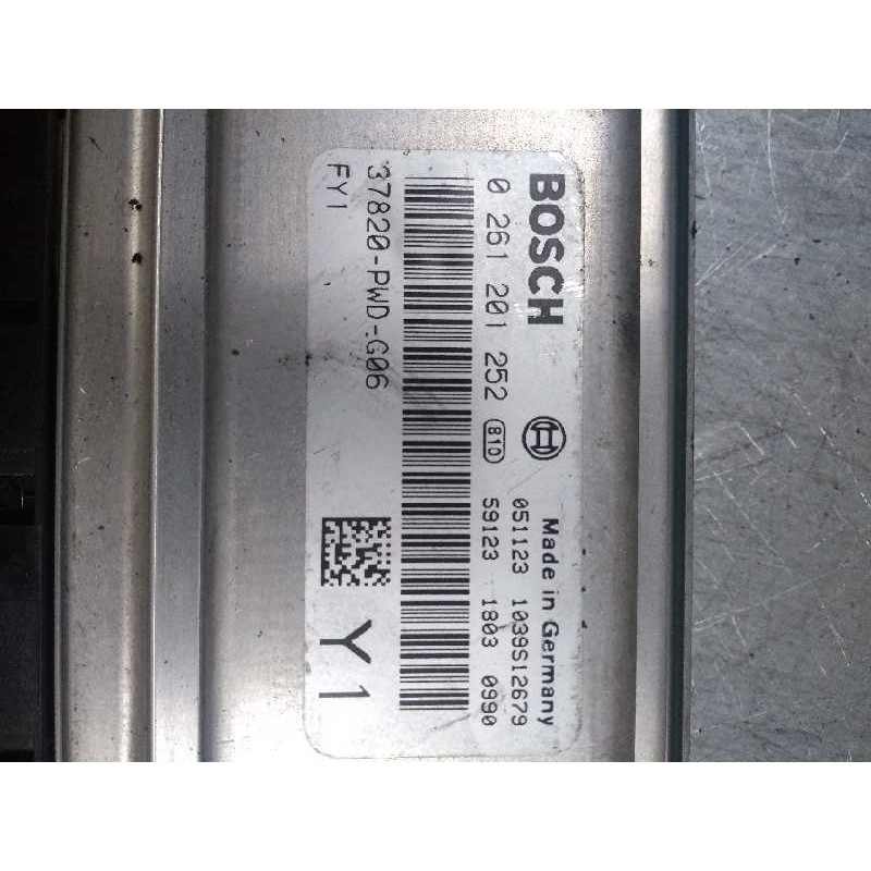 Recambio de centralita motor uce para honda jazz (gd1/5) 1.2 live referencia OEM IAM 0261201252 37820PWDG06 Y1 37820PWDG33