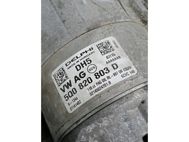 Recambio de compresor aire acondicionado para skoda octavia lim. (5e3) ambition referencia OEM IAM 5Q0820803D 01141482 