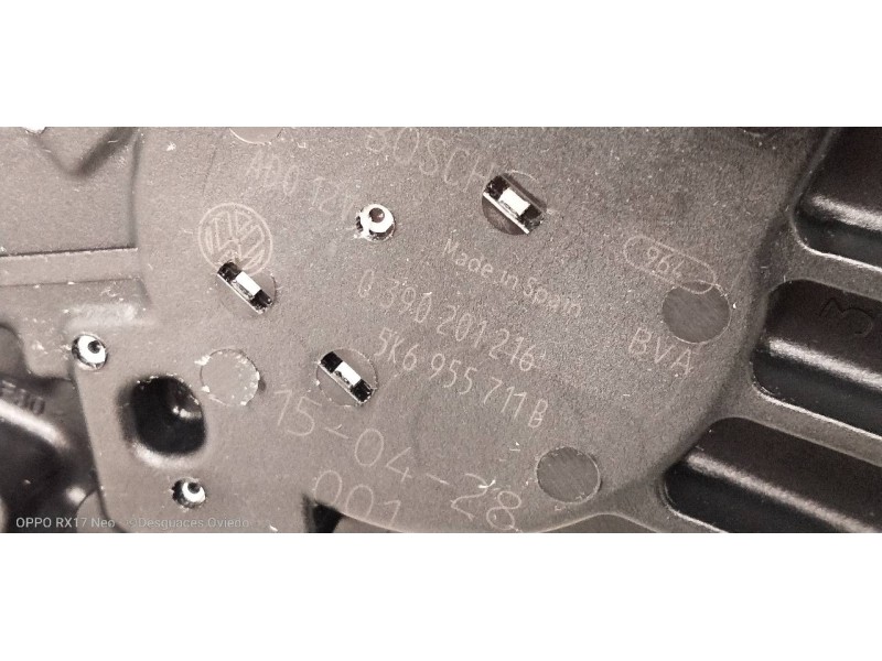 Recambio de motor limpia trasero para volkswagen polo (6c1) advance bluemotion referencia OEM IAM 0390201216 5K6955711B 