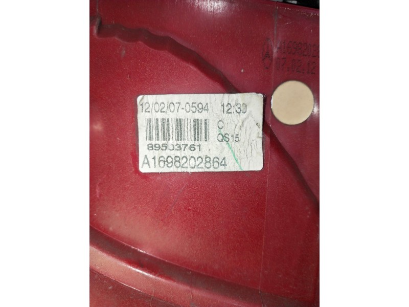 Recambio de piloto trasero derecho para mercedes clase a (w169) referencia OEM IAM  A1696202864 