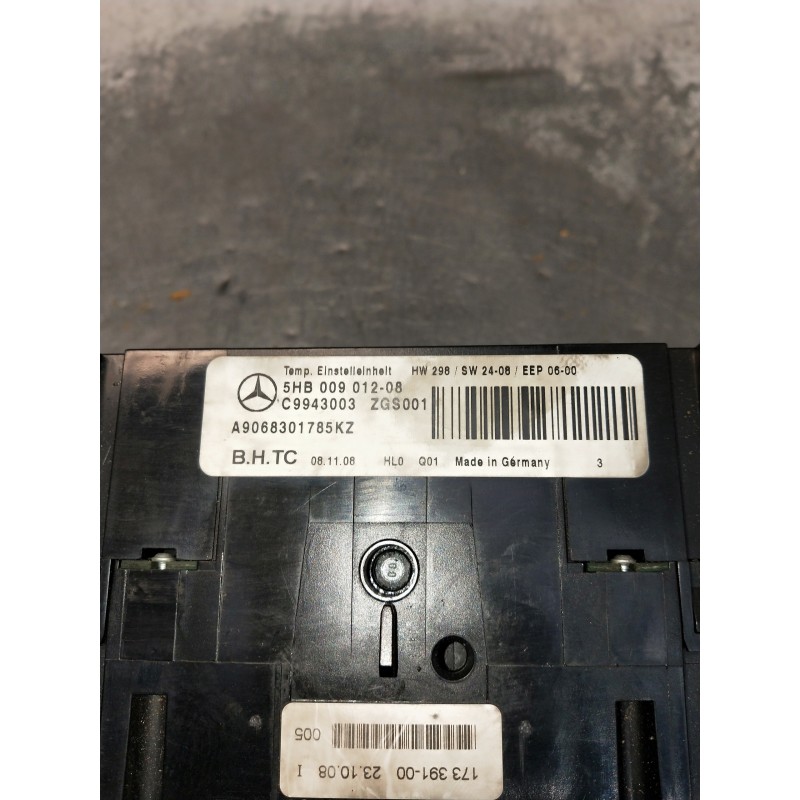 Recambio de mando calefaccion / aire acondicionado para mercedes sprinterii caja cerrada (desde 01.06) referencia OEM IAM 5HB009