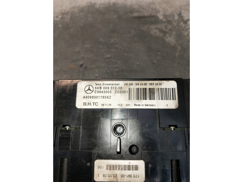 Recambio de mando calefaccion / aire acondicionado para mercedes sprinterii caja cerrada (desde 01.06) referencia OEM IAM 5HB009
