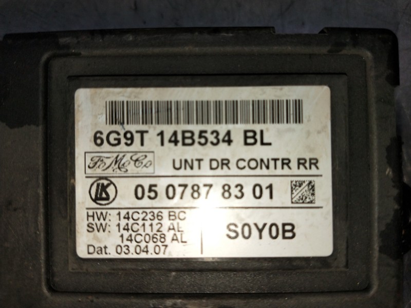 Recambio de modulo electronico para land rover freelander (lr2) 2.2 td4 referencia OEM IAM 6G9T14B534BL 0507878301 