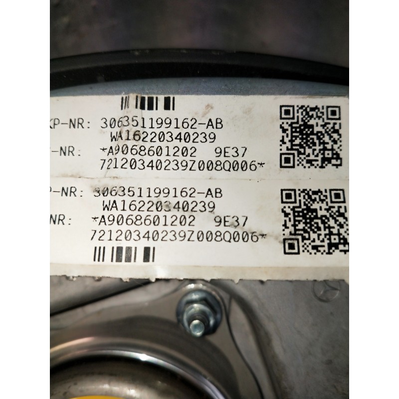 Recambio de airbag delantero izquierdo para mercedes sprinterii caja cerrada (desde 01.06) referencia OEM IAM A9068601202 306351