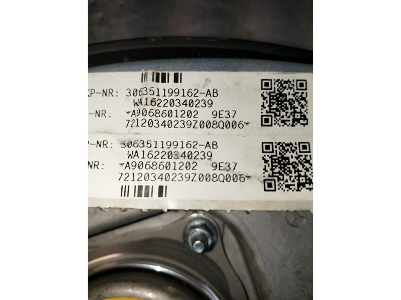 Recambio de airbag delantero izquierdo para mercedes sprinterii caja cerrada (desde 01.06) referencia OEM IAM A9068601202 306351