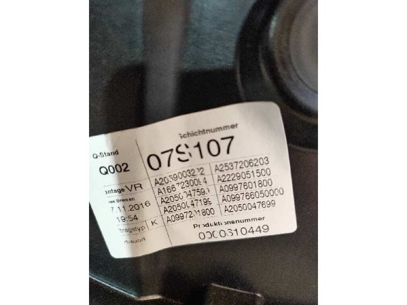 Recambio de elevalunas delantero derecho para mercedes clase glc (w253) glc 220 d 4matic referencia OEM IAM 2537206403 07S107 BC