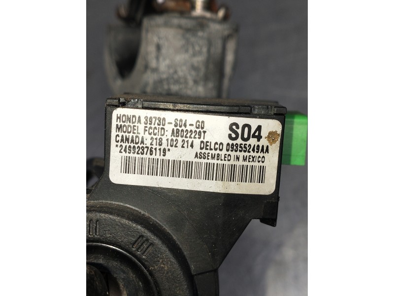 Recambio de conmutador de arranque para honda hr-v (gh) vtec top 4wd (5-ptas.) referencia OEM IAM 39780S04G0 09355249AA 