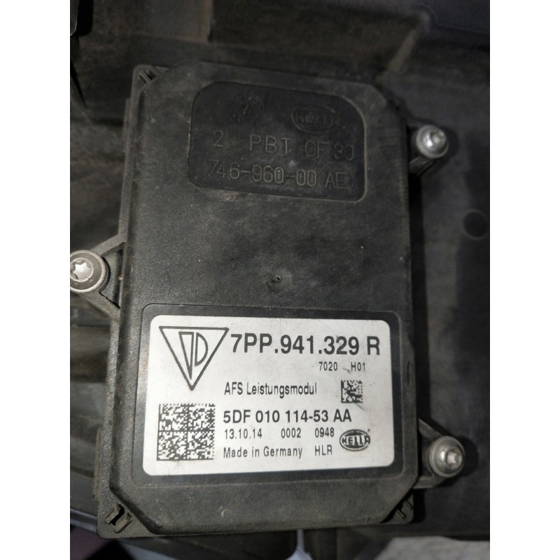 Recambio de faro derecho para porsche cayenne (typ 92aa) diesel referencia OEM IAM 7P5941752F 1ZT01174562 5DV00993200 5DF0101145
