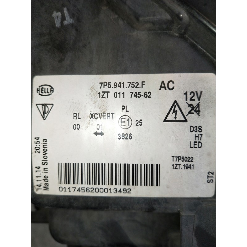 Recambio de faro derecho para porsche cayenne (typ 92aa) diesel referencia OEM IAM 7P5941752F 1ZT01174562 5DV00993200 5DF0101145
