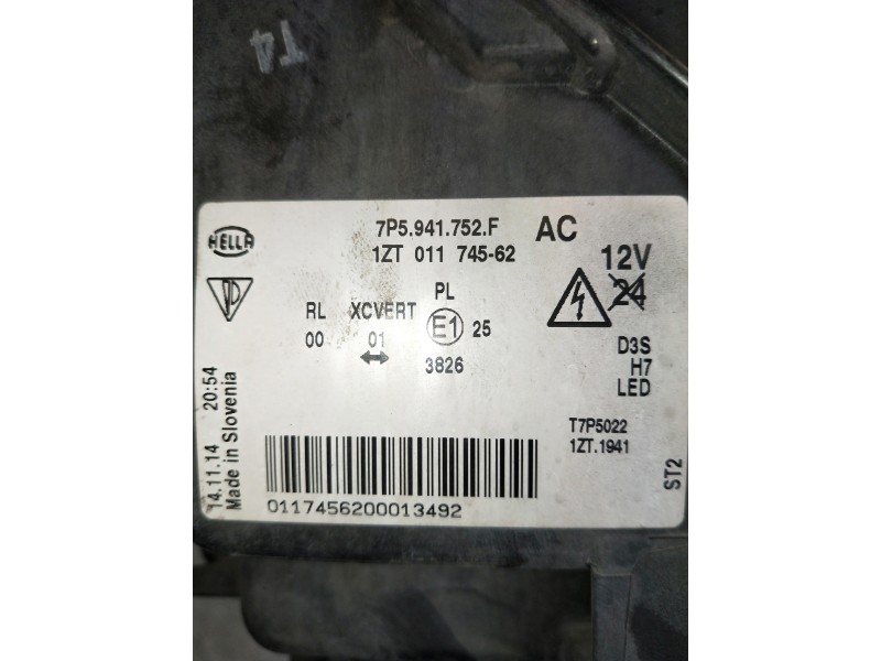 Recambio de faro derecho para porsche cayenne (typ 92aa) diesel referencia OEM IAM 7P5941752F 1ZT01174562 5DV00993200 5DF0101145