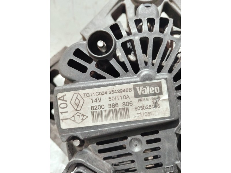 Recambio de alternador para nissan micra (k12e) referencia OEM IAM 8200386806 2542945B TG11C034