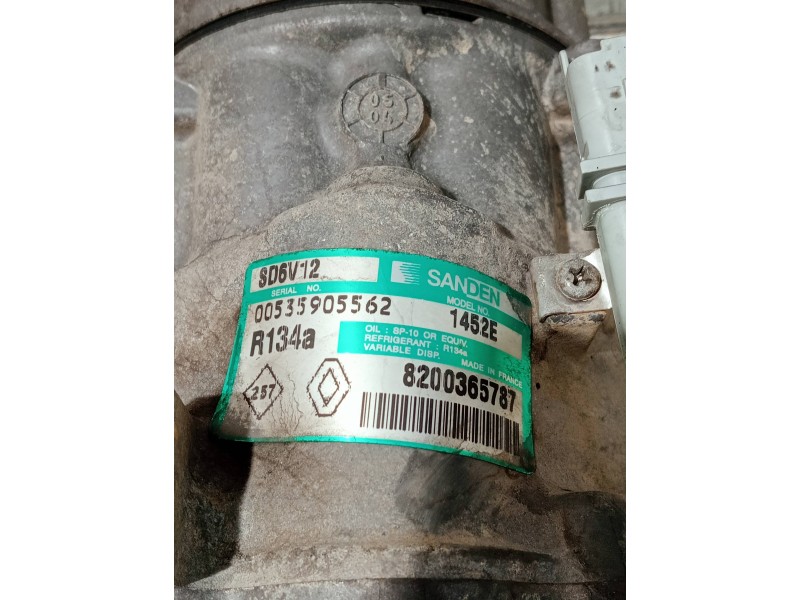 Recambio de compresor aire acondicionado para nissan micra (k12e) referencia OEM IAM 8200365787 SD6V12 