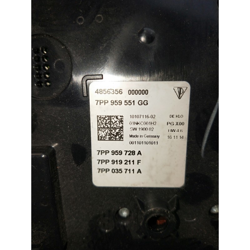 Recambio de luz interior para porsche cayenne (typ 92aa) diesel referencia OEM IAM 7PP959551GG 7PP959728A 7PP919211F 7PP035711A