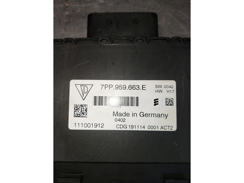 Recambio de modulo electronico para porsche cayenne (typ 92aa) diesel referencia OEM IAM 7PP959663E 111001912 