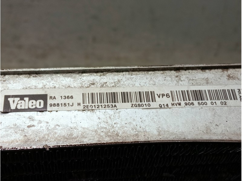 Recambio de radiador agua para volkswagen crafter caja cerrada referencia OEM IAM 9065000102 2E0121253A 988151J