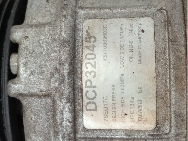 Recambio de compresor aire acondicionado para volkswagen crafter caja cerrada referencia OEM IAM 43710069603D DCP32045 