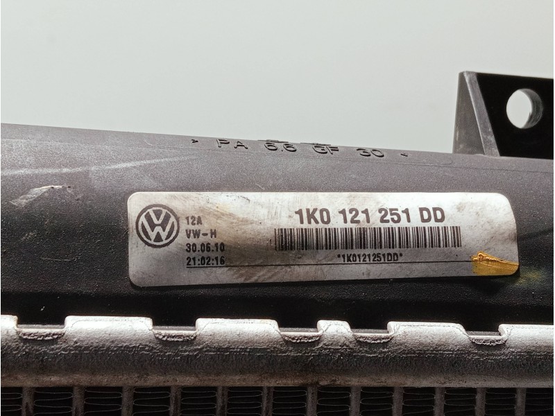 Recambio de radiador agua para volkswagen golf vi (5k1) referencia OEM IAM 1K0121251DD  