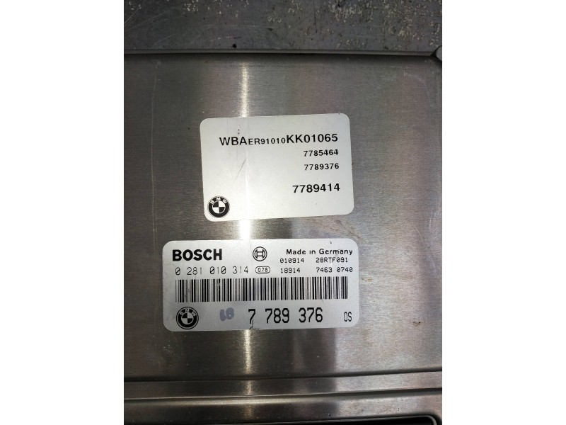 Recambio de centralita motor uce para bmw serie 3 berlina (e46) referencia OEM IAM 0281010314 7789376 7789414