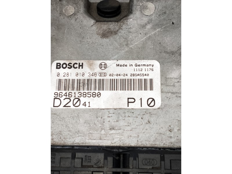 Recambio de centralita motor uce para fiat ducato caja cerrada 11 (desde 03.02) referencia OEM IAM 0281010346 9646138580 