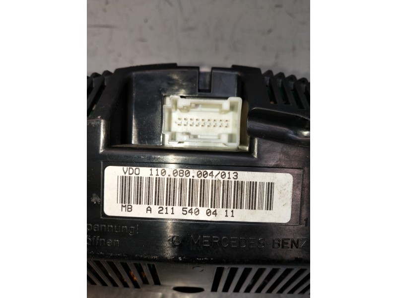 Recambio de cuadro instrumentos para mercedes clase e (w211) berlina referencia OEM IAM 110080004013 A2115400411 