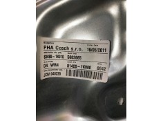 Recambio de elevalunas trasero derecho para hyundai ix20 referencia OEM IAM 834801K010 5602665 5P 2