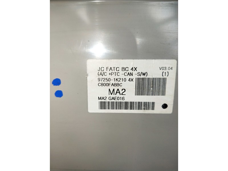 Recambio de mando calefaccion / aire acondicionado para hyundai ix20 referencia OEM IAM 972501K210  