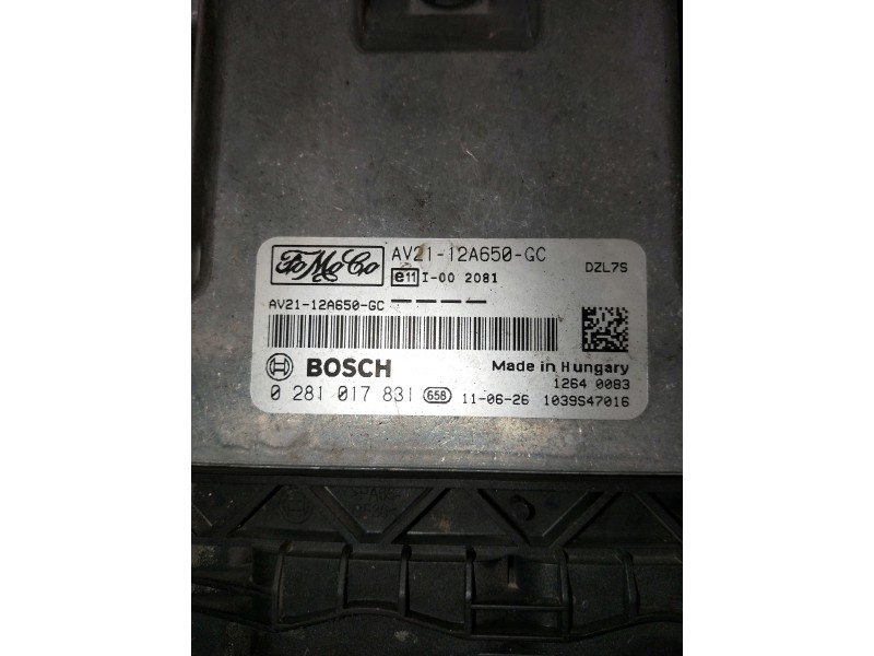 Recambio de centralita motor uce para ford fiesta (cb1) referencia OEM IAM 0281017831 AV2112A650GC 
