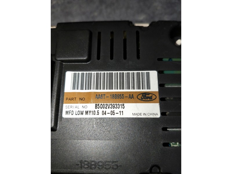Recambio de pantalla multifuncion para ford fiesta (cb1) referencia OEM IAM AA6T18B955AA B5002V393315 