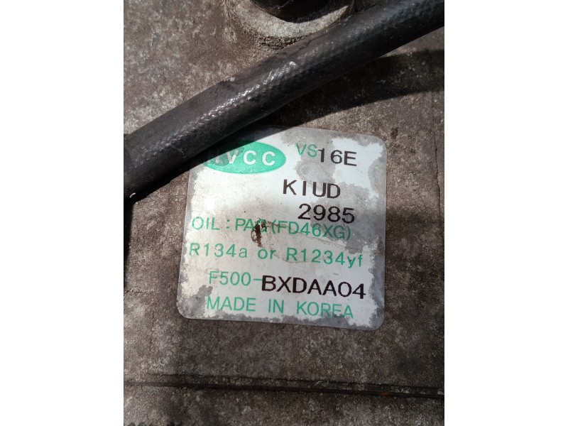 Recambio de compresor aire acondicionado para kia sportage referencia OEM IAM F500BXDAA04  