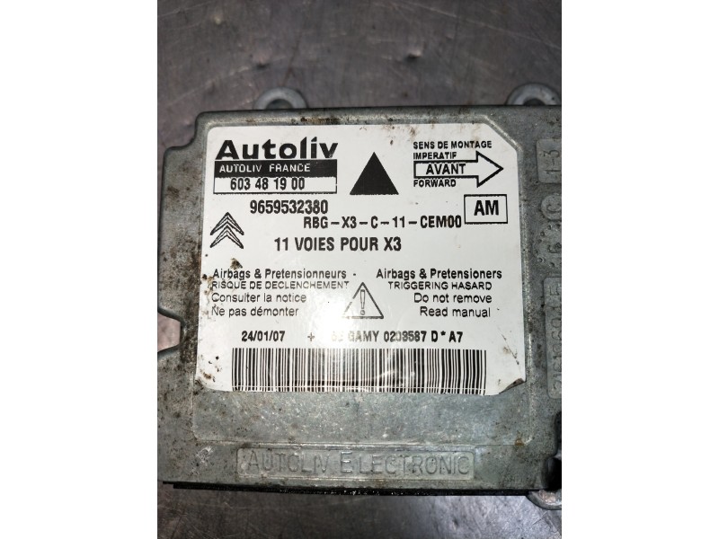 Recambio de centralita airbag para citroen c5 berlina referencia OEM IAM 9659532380 603481900 