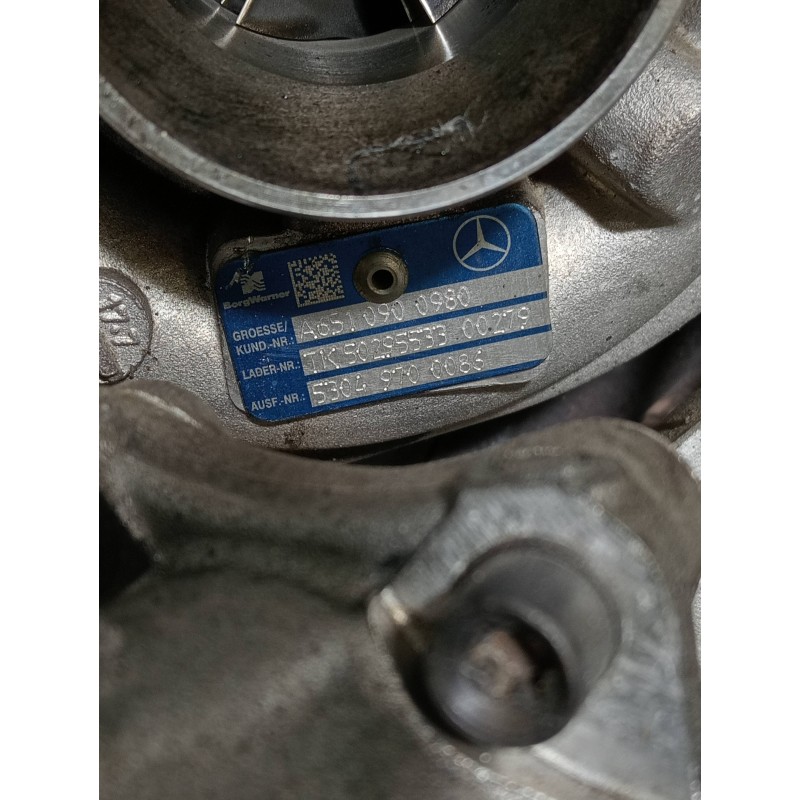 Recambio de turbocompresor para mercedes sprinterii caja cerrada (desde 01.06) referencia OEM IAM A6510900980 53049700086 A65109