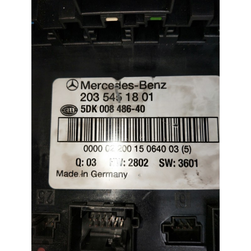 Recambio de caja reles / fusibles para mercedes clase c (w203) sportcoupe referencia OEM IAM 2035451801 5DK00848640 