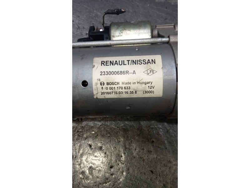 Recambio de motor arranque para renault kadjar experience referencia OEM IAM 233000686R 0001170633 