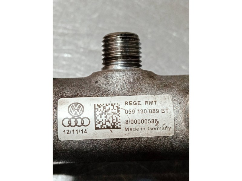 Recambio de rampa inyectora para porsche cayenne (typ 92aa) diesel referencia OEM IAM 059130089BT IZQUIERDA 