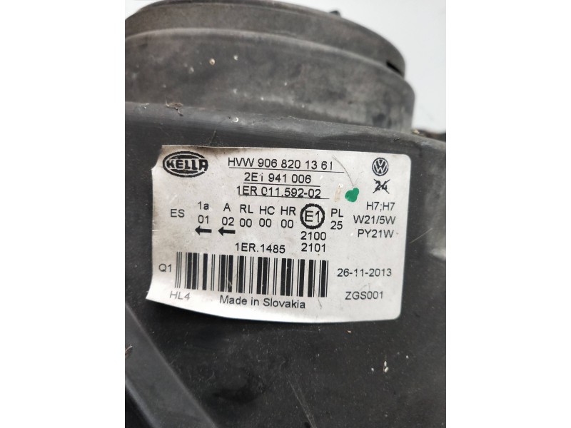 Recambio de faro izquierdo para volkswagen crafter caja cerrada referencia OEM IAM 2E1941006 9068201361 1ER01159202