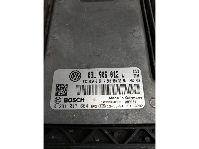 Recambio de centralita motor uce para volkswagen crafter caja cerrada referencia OEM IAM 0281017664 03L906012L 