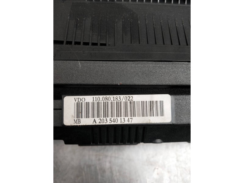 Recambio de cuadro instrumentos para mercedes clase c (w203) berlina referencia OEM IAM A2035401347 110080183022 